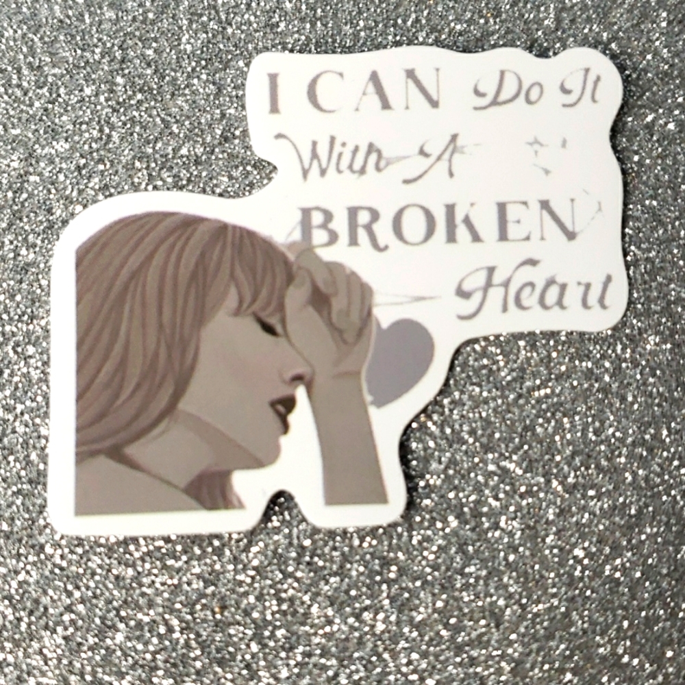 10/$10 Taylor Swift Waterproof Sticker Tortured Poets Department heart
